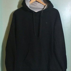 Champion Authentic Eco Hoodie Mens Size XL Black Sweatshirt Heavyweight